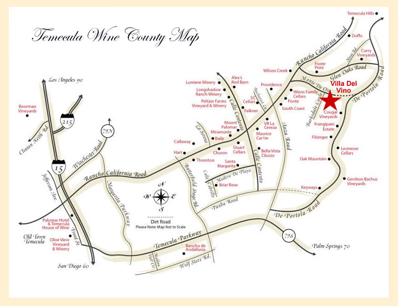 Wine Country Map